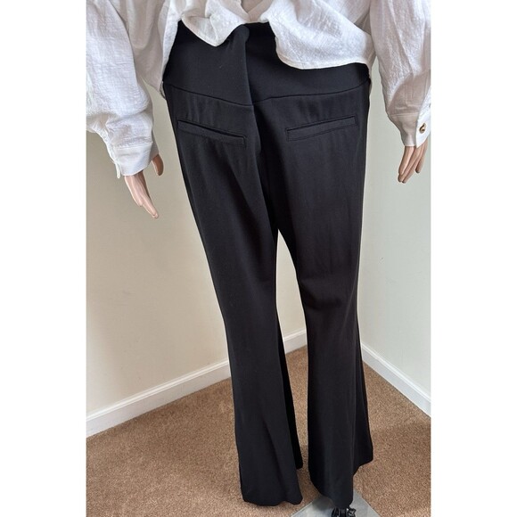 M. Rena  Black Large flared pants with front seems NICE! - Picture 2 of 10